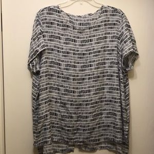 High low open back top